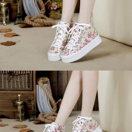 Canvas Floral Women Sneaker Shoes on Luulla