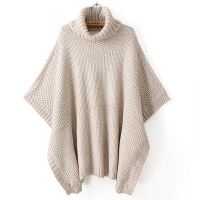 Fashion Cream Bat Sleeve Sweater