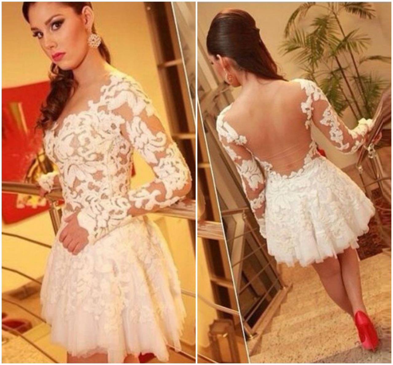 a beautiful mesh mini dress