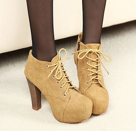 split suede high heel boots