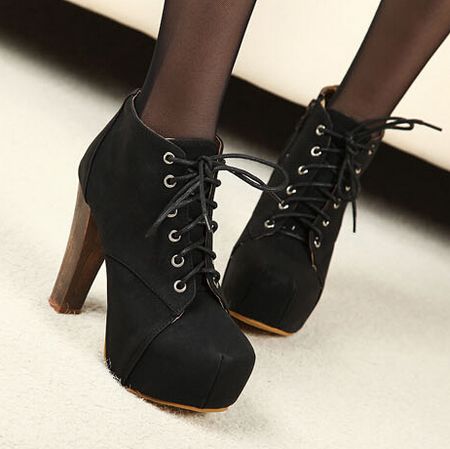 black boots heels suede