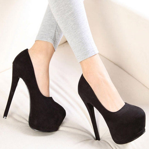 elegant black high heels