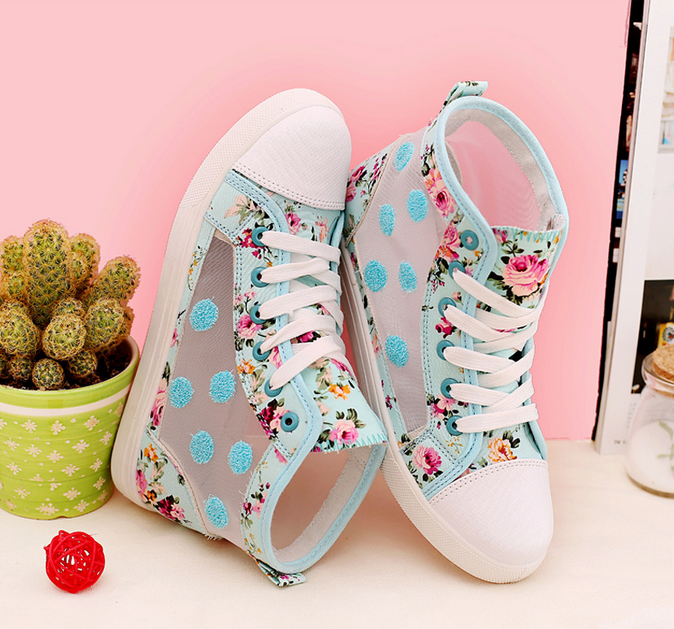 pale blue canvas shoes