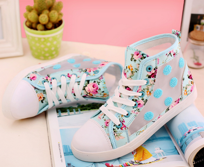 pale blue canvas shoes