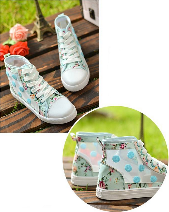 pale blue canvas shoes