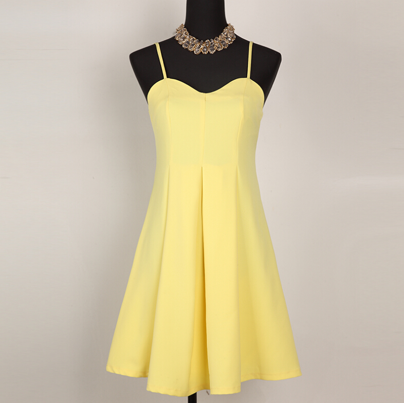 Yellow Bud Silk Dress on Luulla