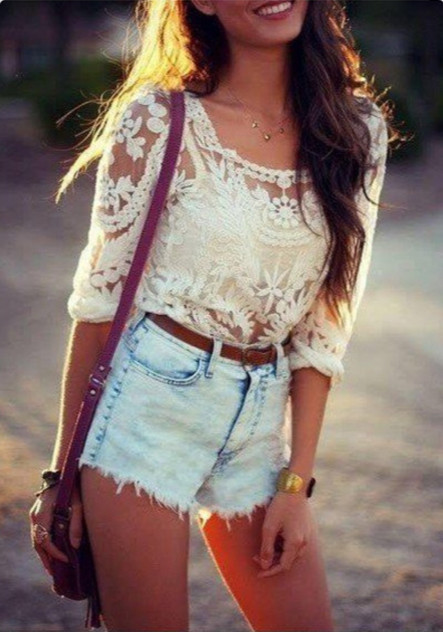 cute lace shirt