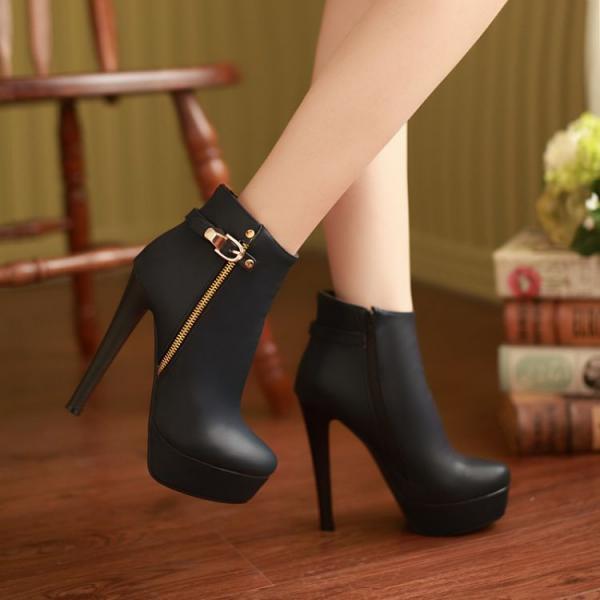black high heel boots near me
