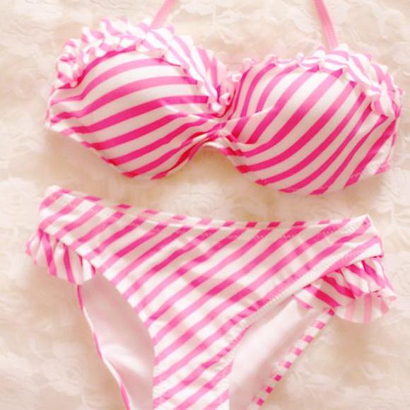 Sexy Striped Bikini Swimsuit On Luulla 